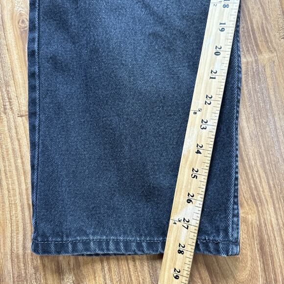 Levi's 505 Jeans Men's 40X30 Black Denim Regular Fit Straight Leg - Picture 4 of 5